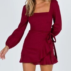Princess Polly Deep Red Mini Dress